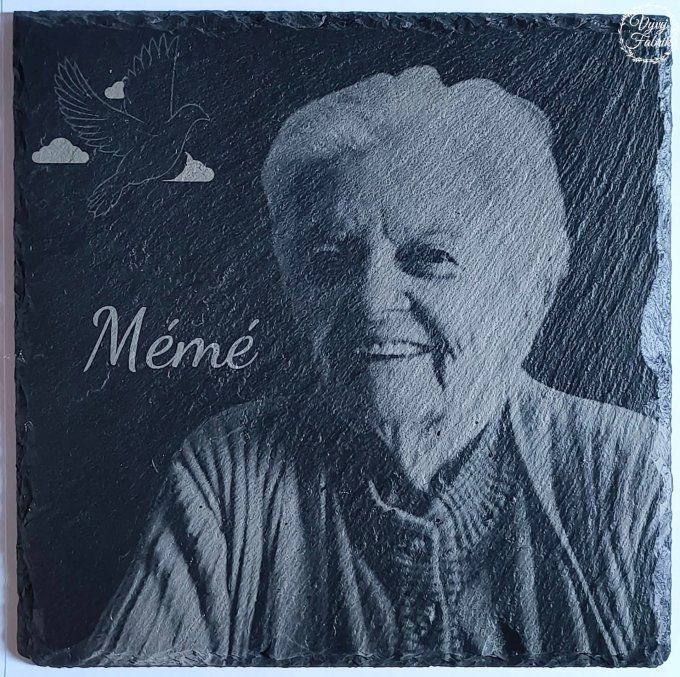 ardoise funeraire personnalisee gravee au laser a partir dune photo