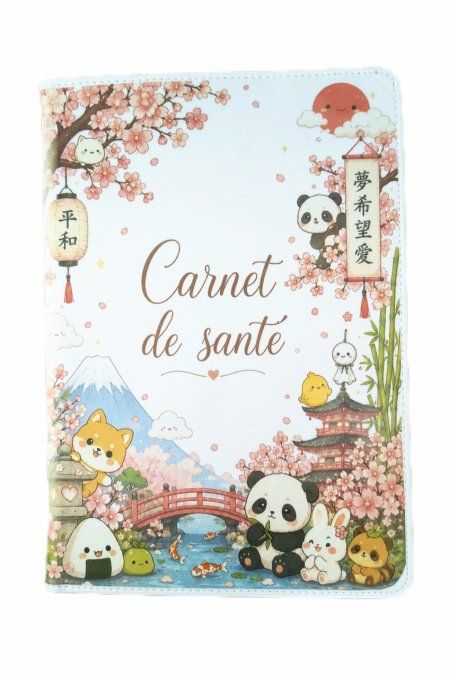 Protège-carnet de santé personnalisé en simili cuir – Sublimation