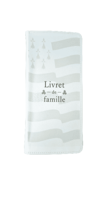 Protège-livret de famille personnalisé avec drapeau breton