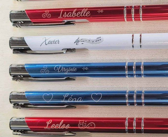 Stylo en aluminium personnalisé pour entreprise ou événement