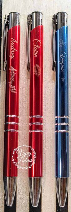 Stylo personnalisé en aluminium utilisé pour écriture quotidienne